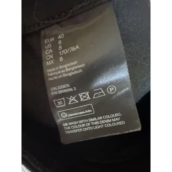 NWT Who What Wear Target High Waisted Tapered Pants Jeans Acid Wash Women's Sz 2 - Picture 4 of 8